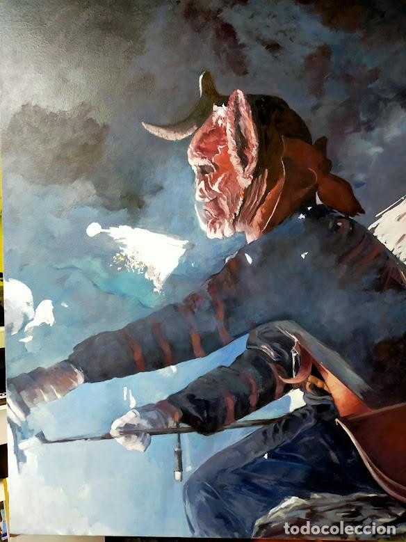 Arte: Obra realizada al &Oacute;leo. Tema correfoc - Foto 1