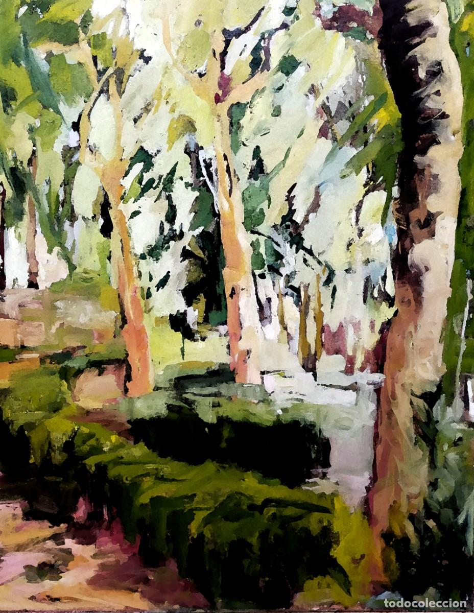 Arte: &rdquo;El parque&rdquo;. Paisaje. - Foto 1