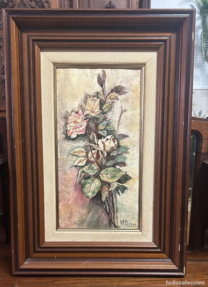 Art: CUADRO Marisa CRESPO pintora de Valdepe&ntilde;as DE 62 X 43 CMS. Y PINTURA 42 X 35 CMS