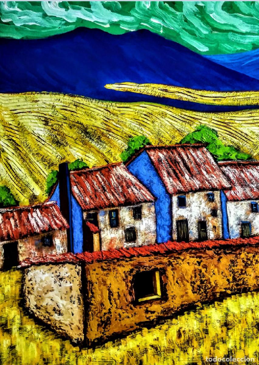 Arte: CAMPOS DE CASTILLA -ANGEL ARRIBAS - Foto 3