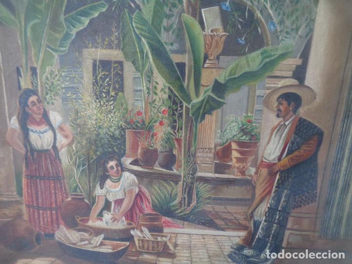 Arte: CUADRO COLONIAL C. RODRIGUEZ, A&Ntilde;O 1913 - Foto 9