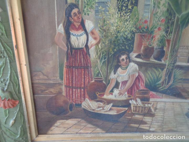 Arte: CUADRO COLONIAL C. RODRIGUEZ, A&Ntilde;O 1913 - Foto 12