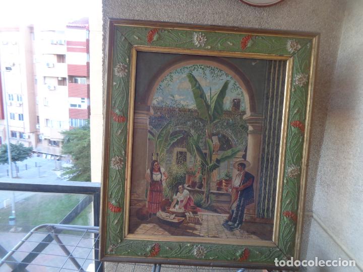 Arte: CUADRO COLONIAL C. RODRIGUEZ, A&Ntilde;O 1913 - Foto 1