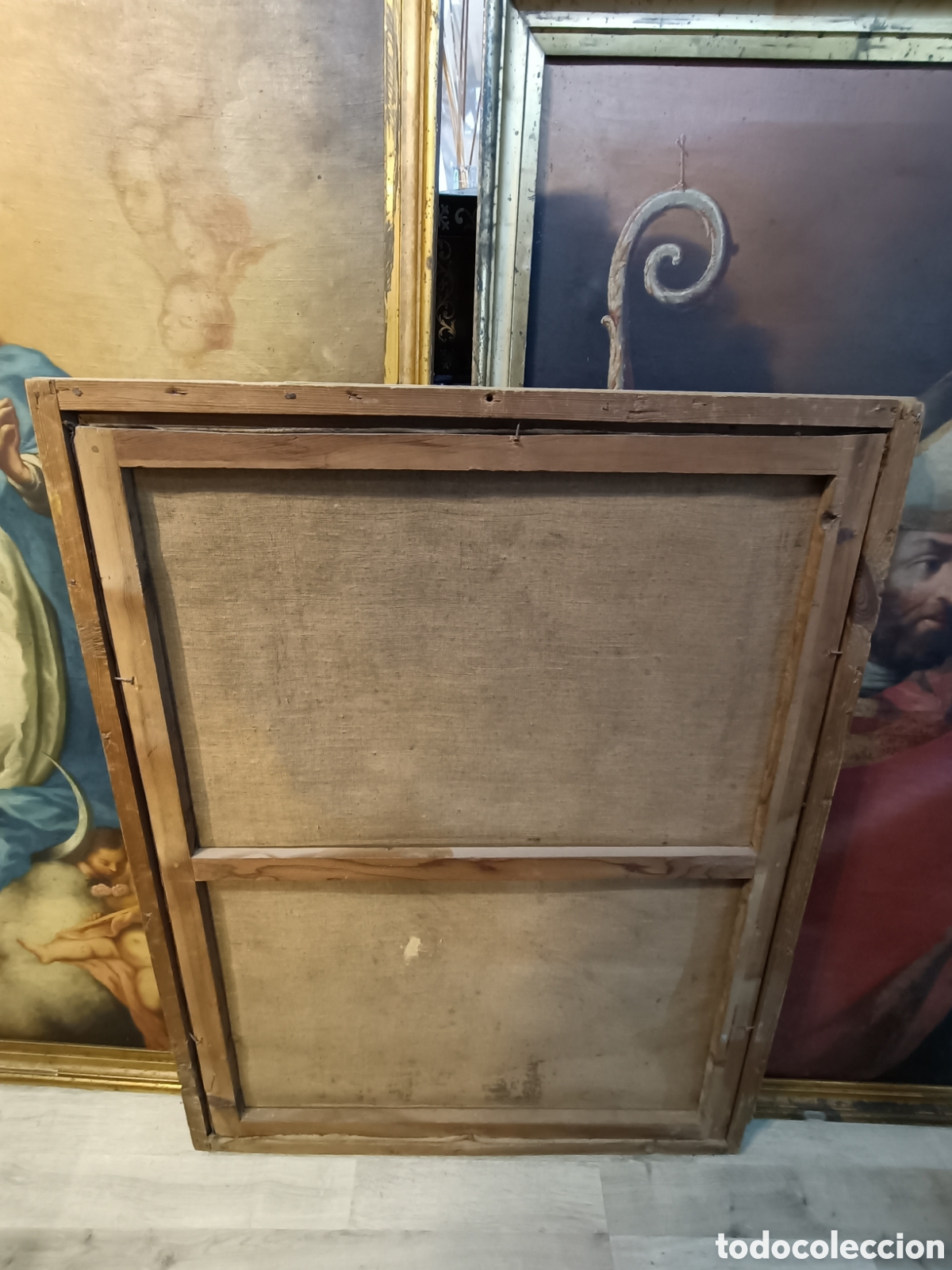 Arte: Oleo sobre lienzo de Inmaculada, primer cuarto del XIX. - Foto 9