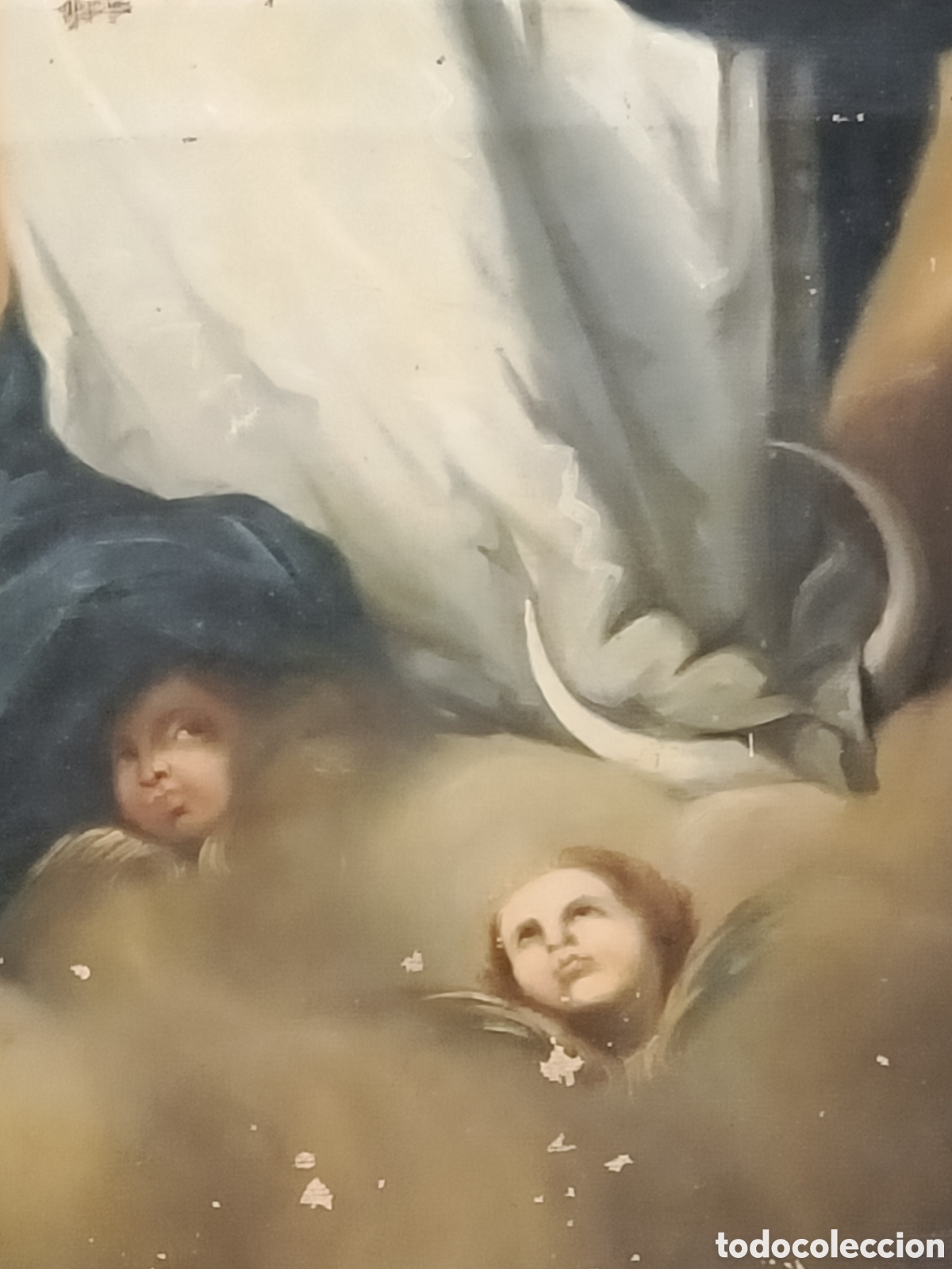 Arte: Oleo sobre lienzo de Inmaculada, primer cuarto del XIX. - Foto 4