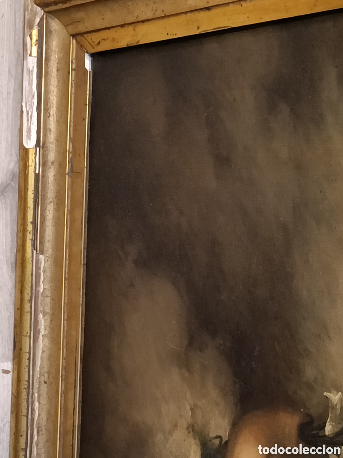 Arte: Oleo sobre lienzo de Inmaculada, primer cuarto del XIX. - Foto 13