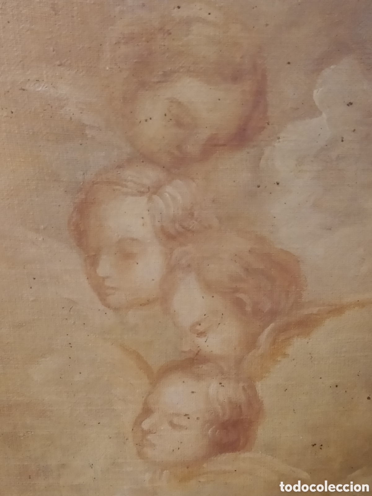 Arte: Oleo sobre lienzo de Inmaculada, primer cuarto del XIX. - Foto 7