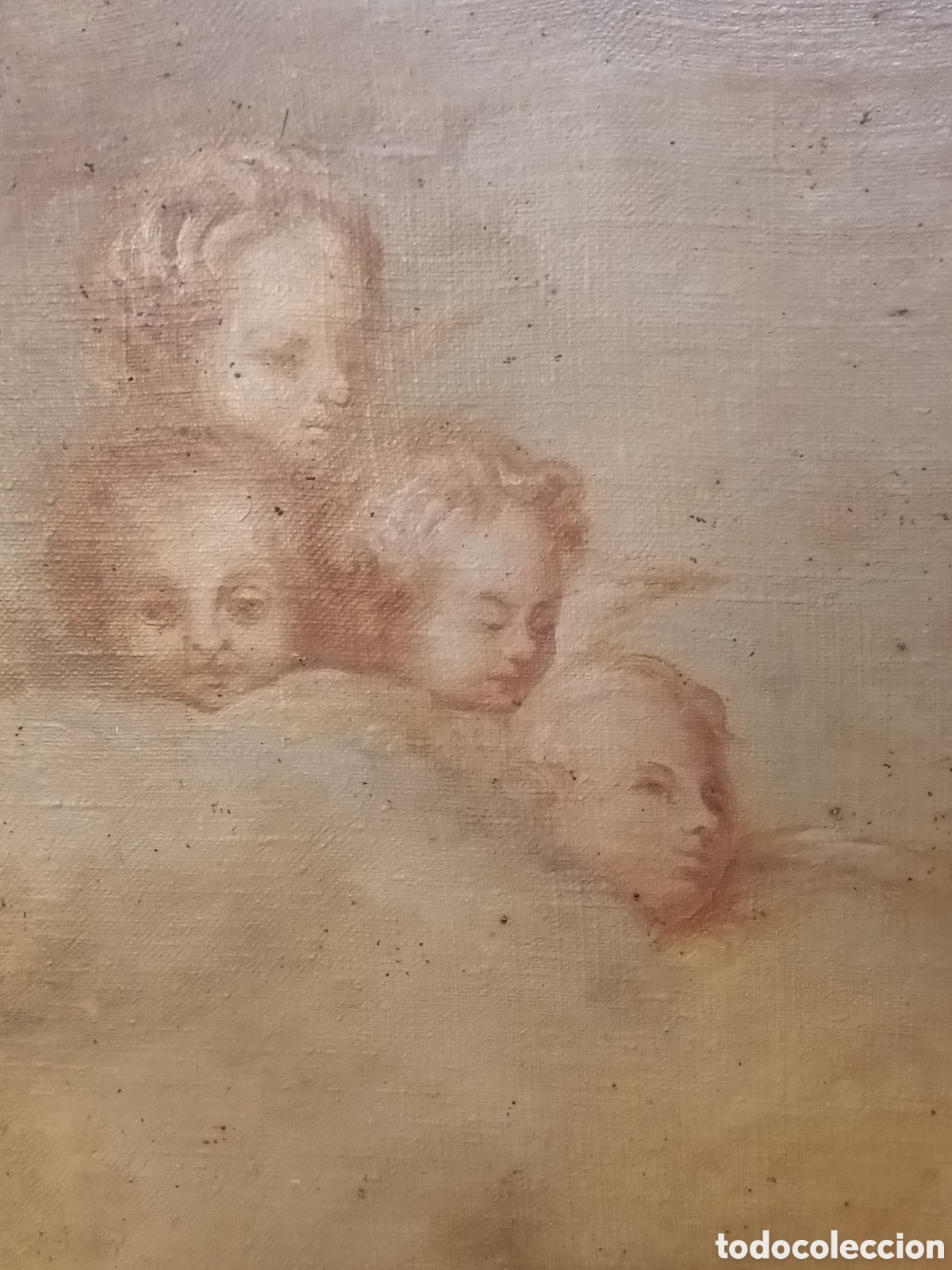Arte: Oleo sobre lienzo de Inmaculada, primer cuarto del XIX. - Foto 8