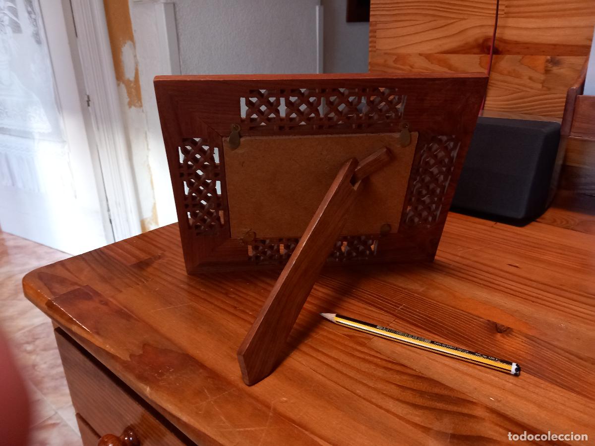 Arte: Oleo enmarcado en madera finamente calada. - Foto 4