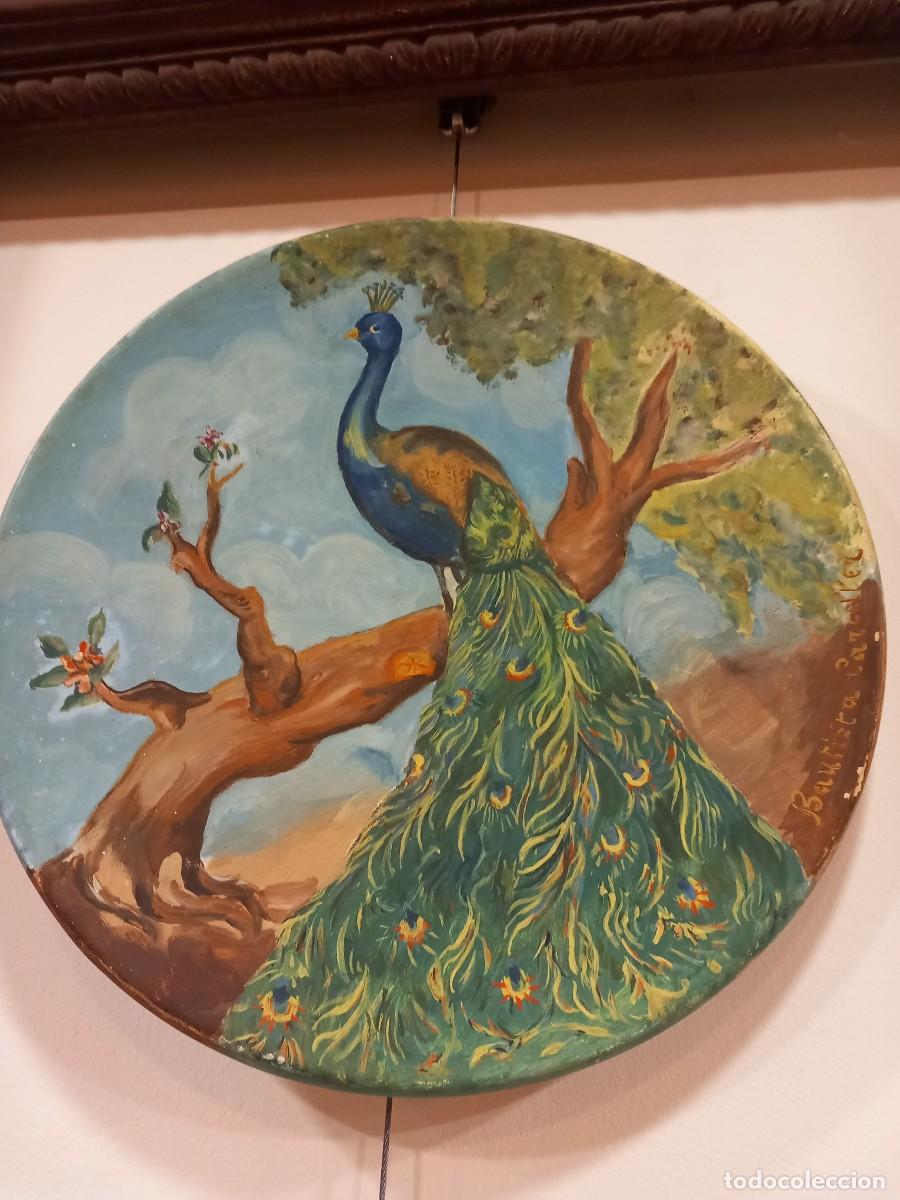 Arte: Pintura al &oacute;leo sobre plato - Foto 1