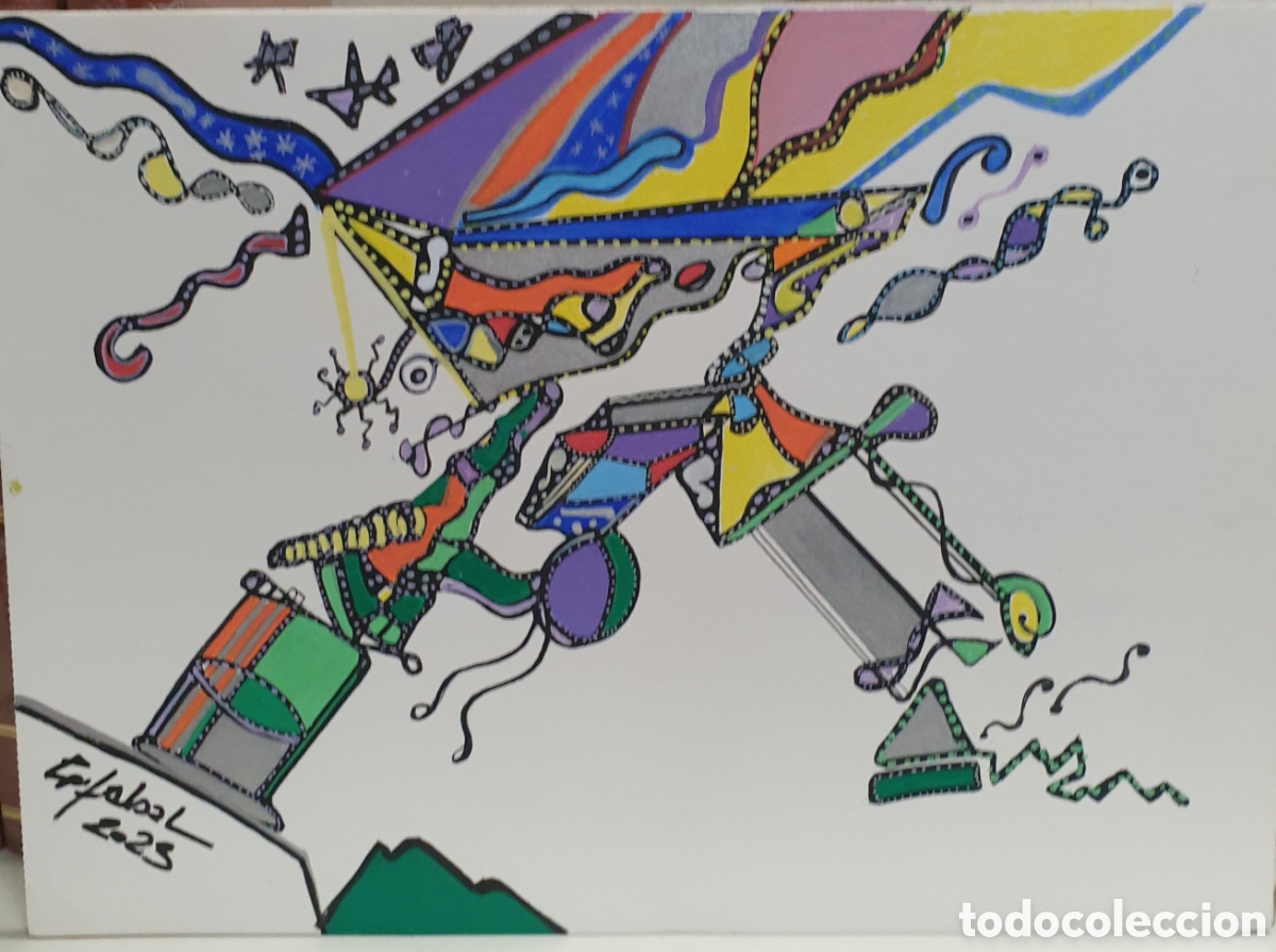 Arte: T&eacute;cnica mixta sobre papel EPIFABAL - Foto 1