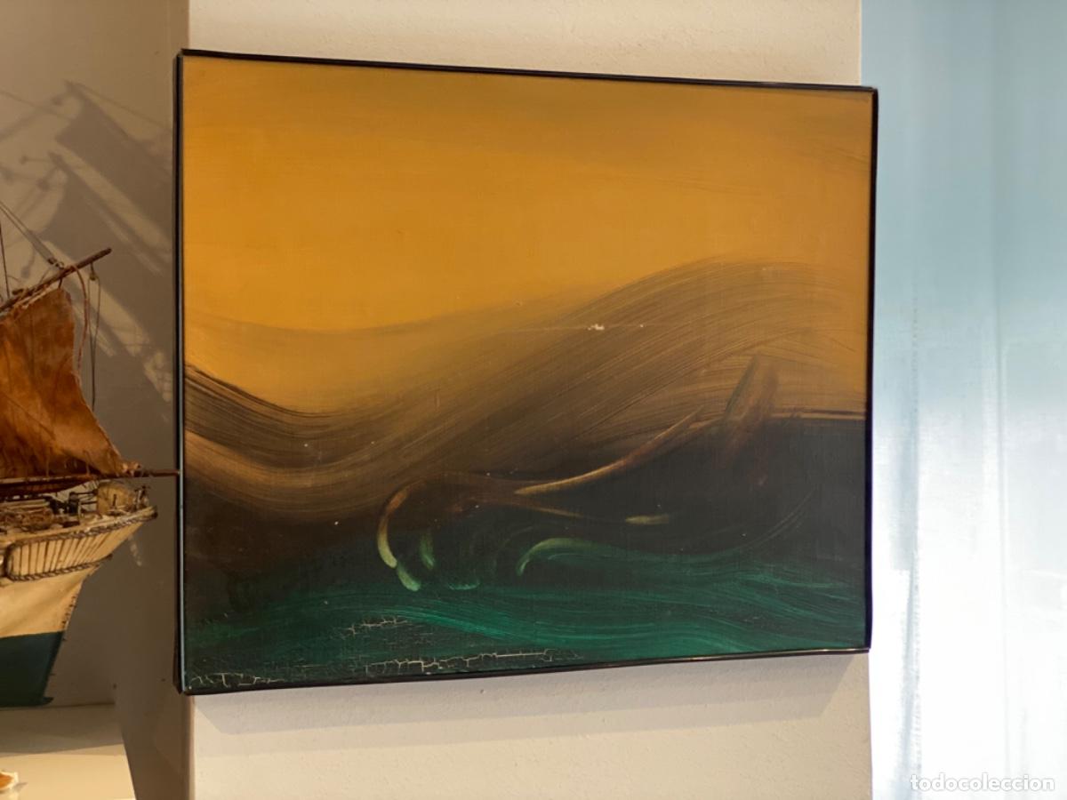 Arte: PINTURA ABSTRACTA ERDAL ALANTAR DE LA ESCUELA DE PARIS, NACIDO EN 1932, EN ESTAMBUL