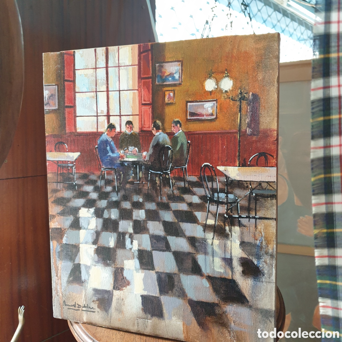 Arte: &Oacute;leo sobre lienzo DOBLAS PINTO 46x38 - Foto 3