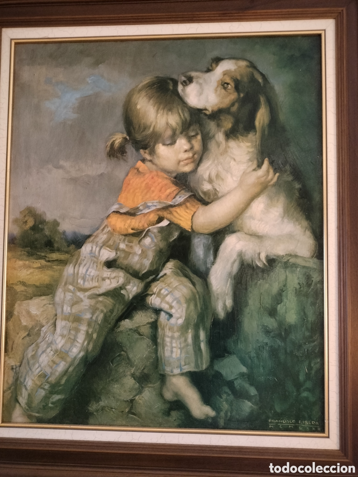 Arte: Marco y Cuadro Francisco Ribera - Foto 1