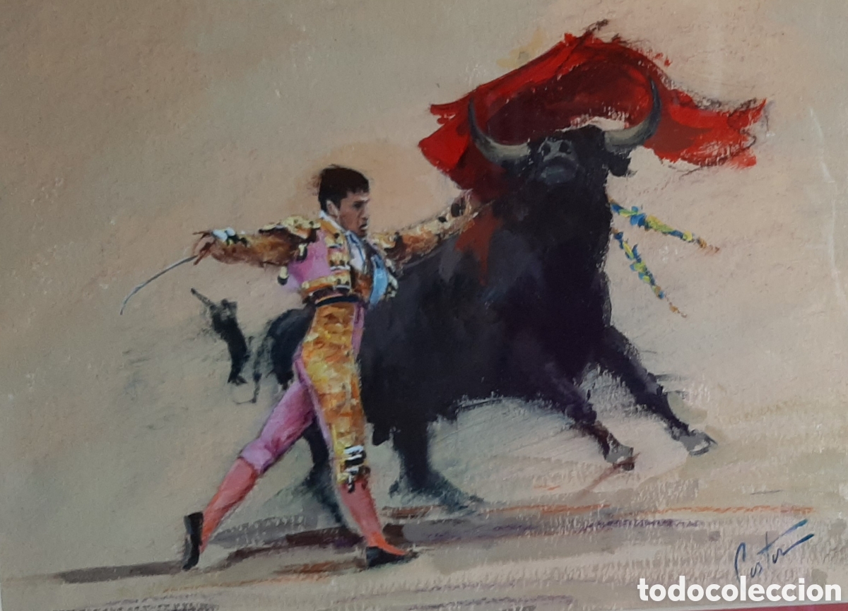 Arte: Pase de pecho . Enrique Pastor. - Foto 1
