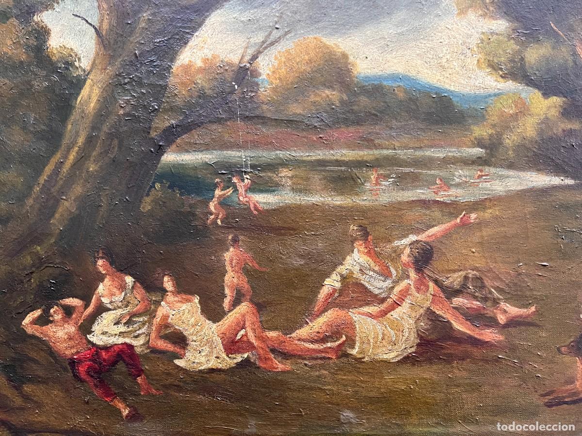 Arte: OLEO SOBRE LIENZO , ESCENA EN EL CAMPO - Foto 3