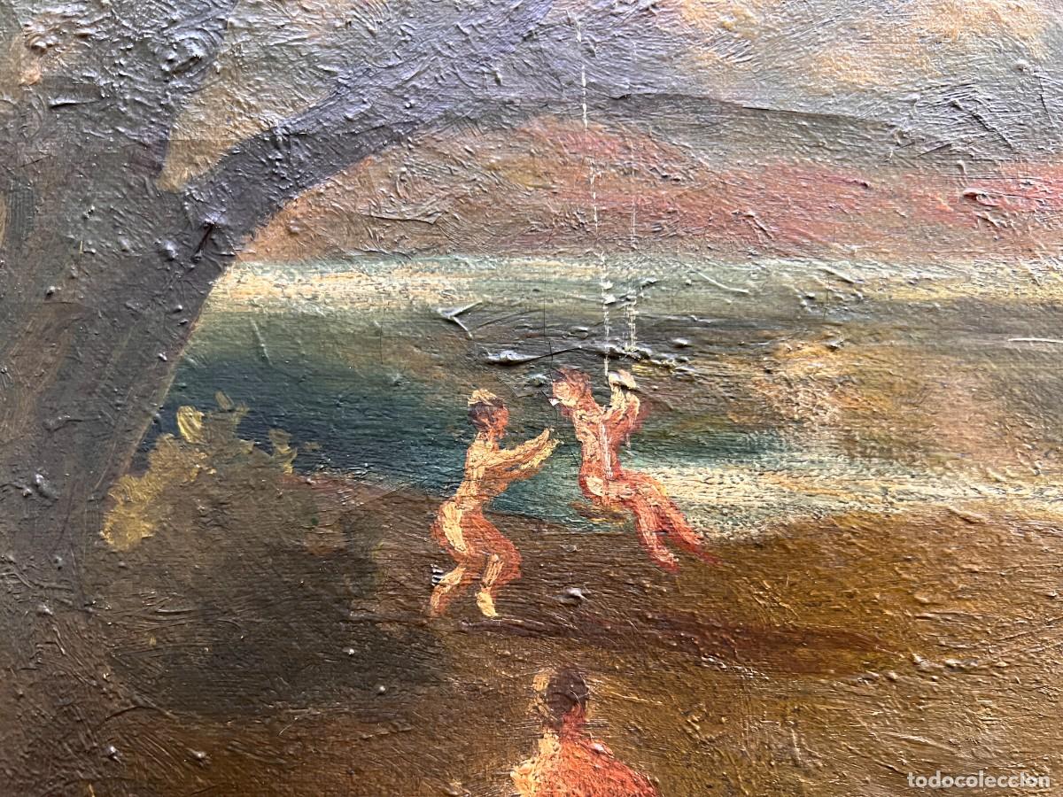 Arte: OLEO SOBRE LIENZO , ESCENA EN EL CAMPO - Foto 8