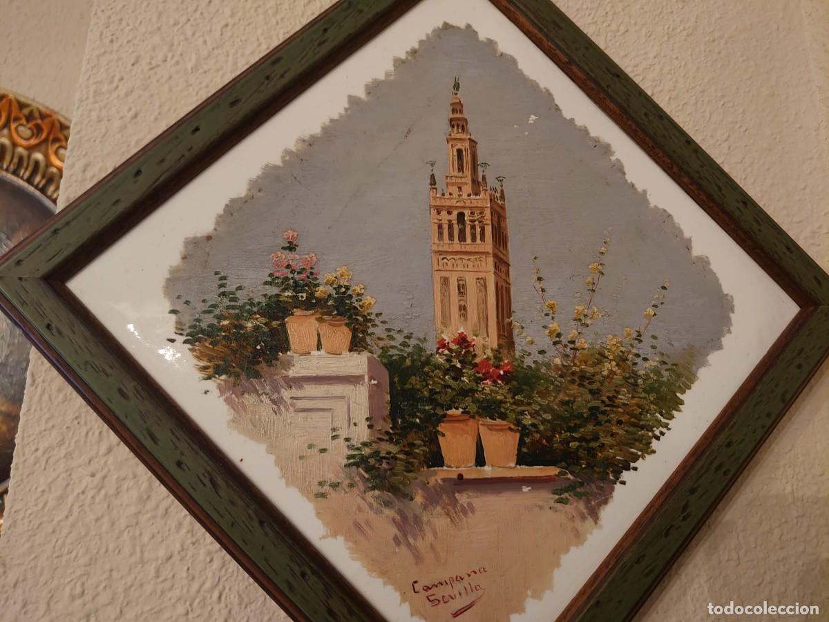 Arte: OLEO AZULEJO SEVILLA LA GIRALDA - Foto 2
