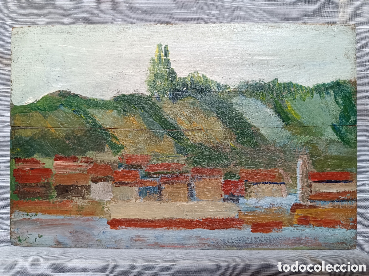 Arte: Oleo paisaje Luanco