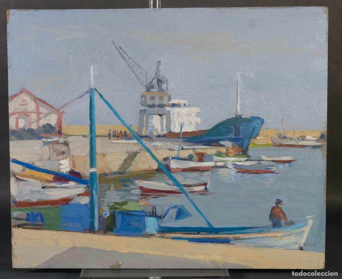 Arte: Ferran Andreu Planas &Oacute;leo sobre t&aacute;blex Puerto - Foto 2