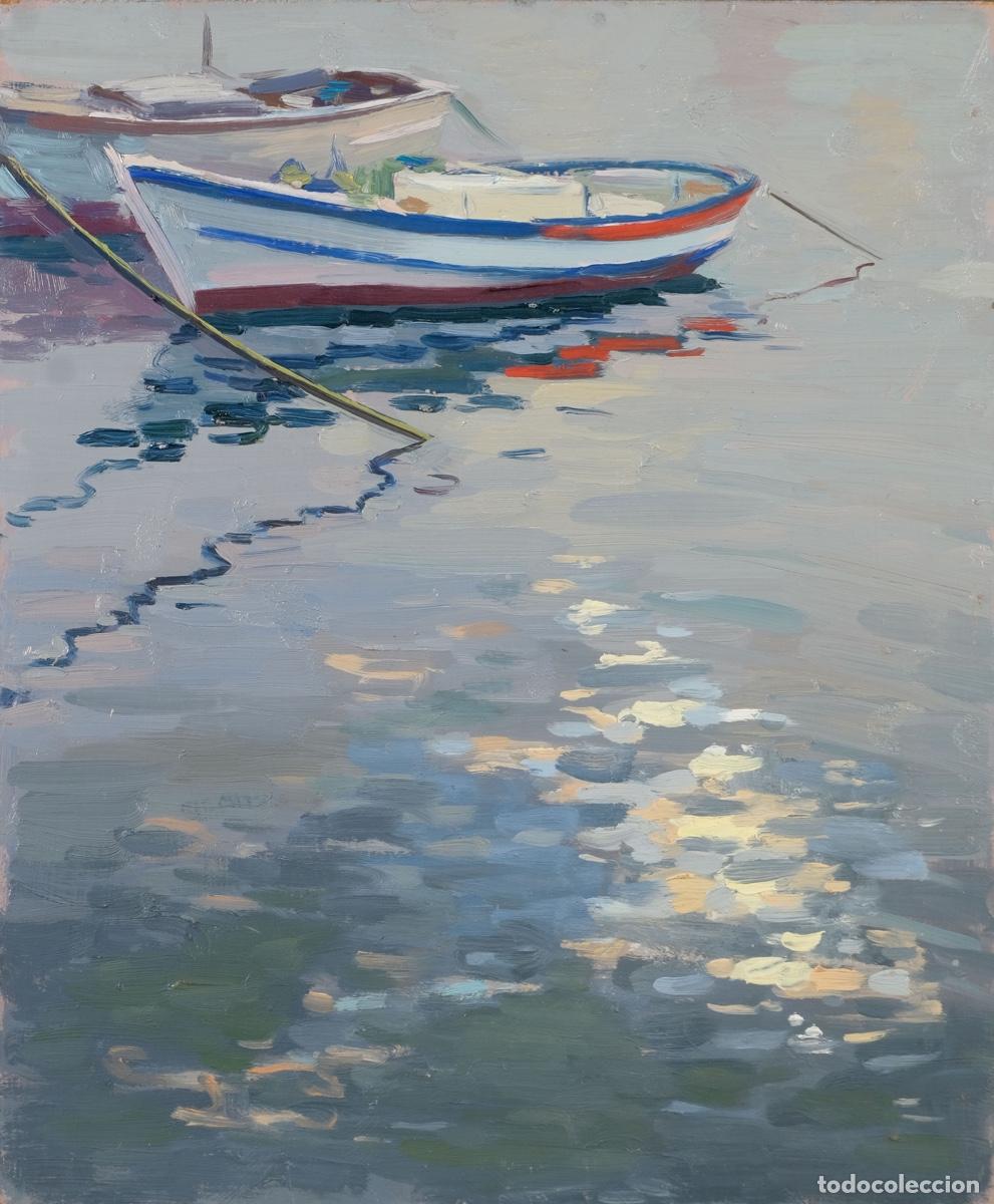 Arte: Ferran Andreu Planas &Oacute;leo sobre t&aacute;blex Barcas - Foto 1
