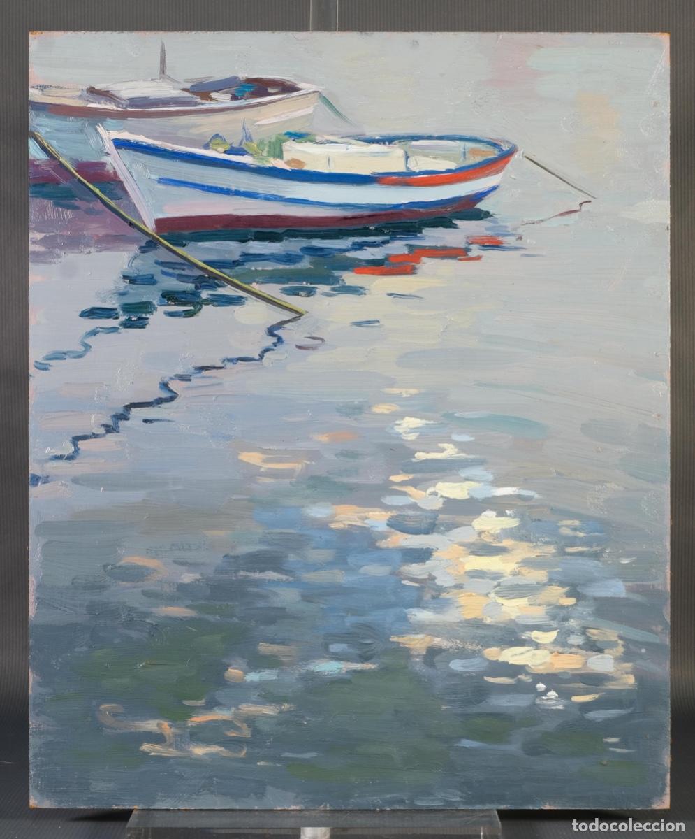 Arte: Ferran Andreu Planas &Oacute;leo sobre t&aacute;blex Barcas - Foto 2