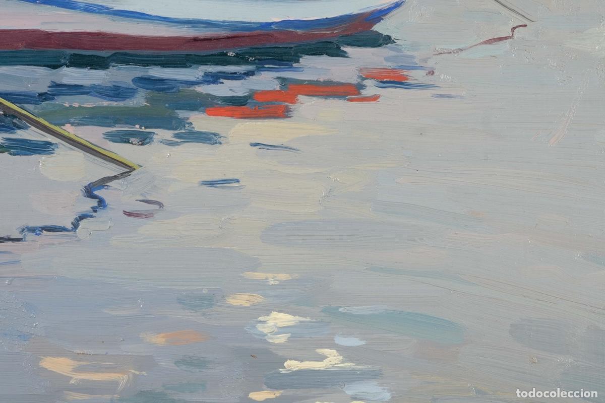 Arte: Ferran Andreu Planas &Oacute;leo sobre t&aacute;blex Barcas - Foto 5