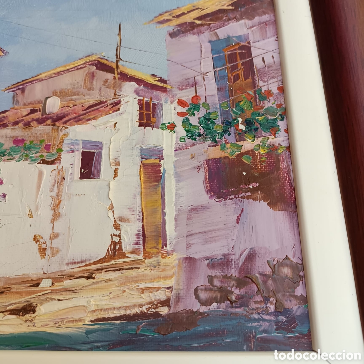 Arte: Cuadro de casas, pintura - Foto 5