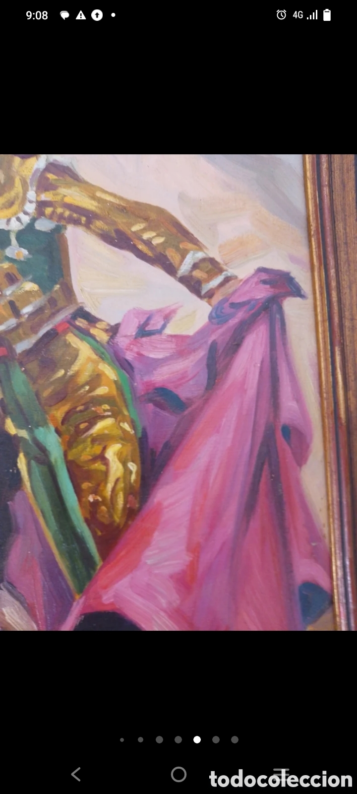 Arte: Oleo sobre lienzo torero 90x70 - Foto 3
