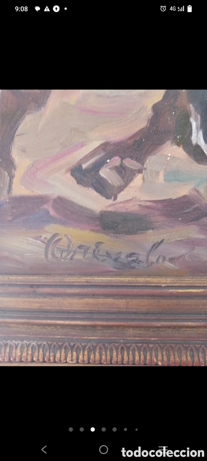 Arte: Oleo sobre lienzo torero 90x70 - Foto 5