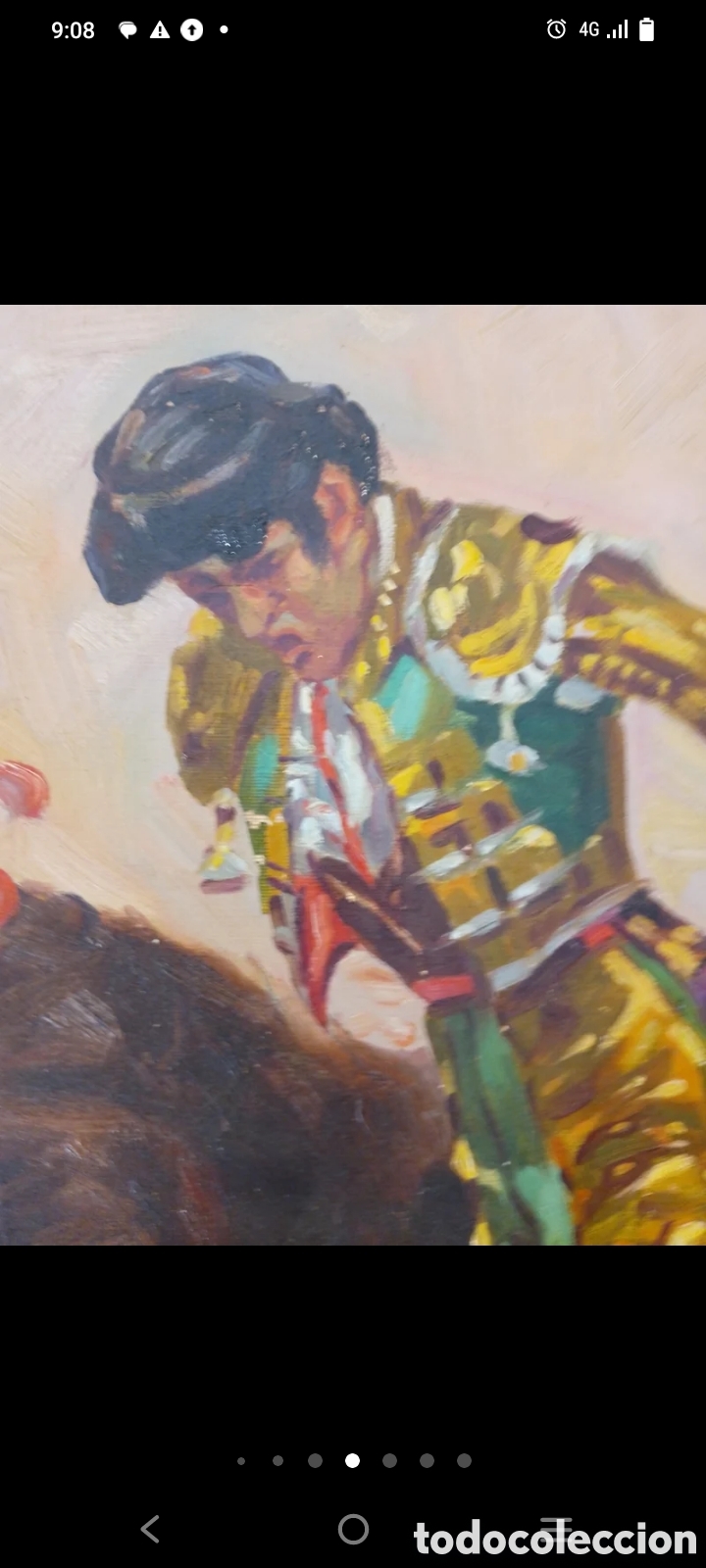Arte: Oleo sobre lienzo torero 90x70 - Foto 1