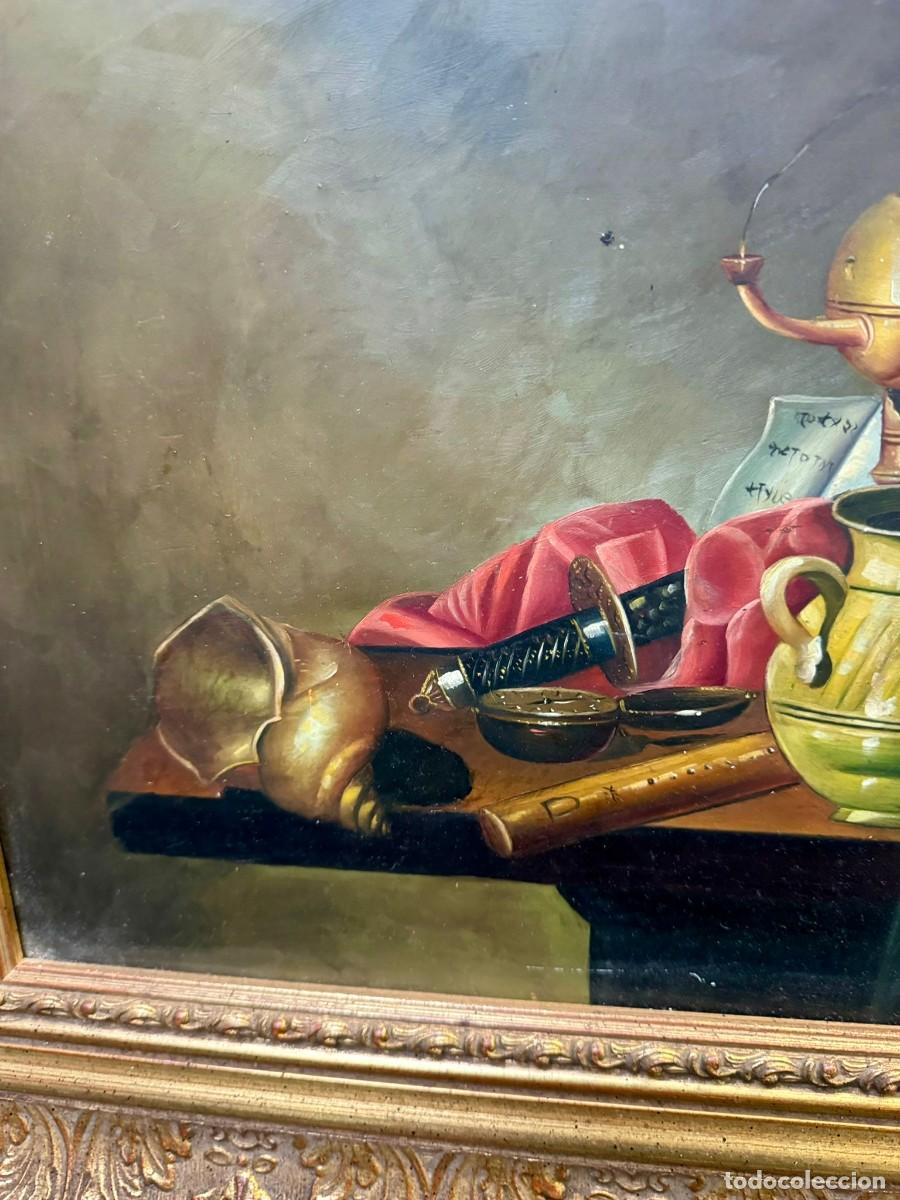 Arte: Fant&aacute;stico &oacute;leo sobre tabla de Luis L&oacute;pez de Pereda. - Foto 3