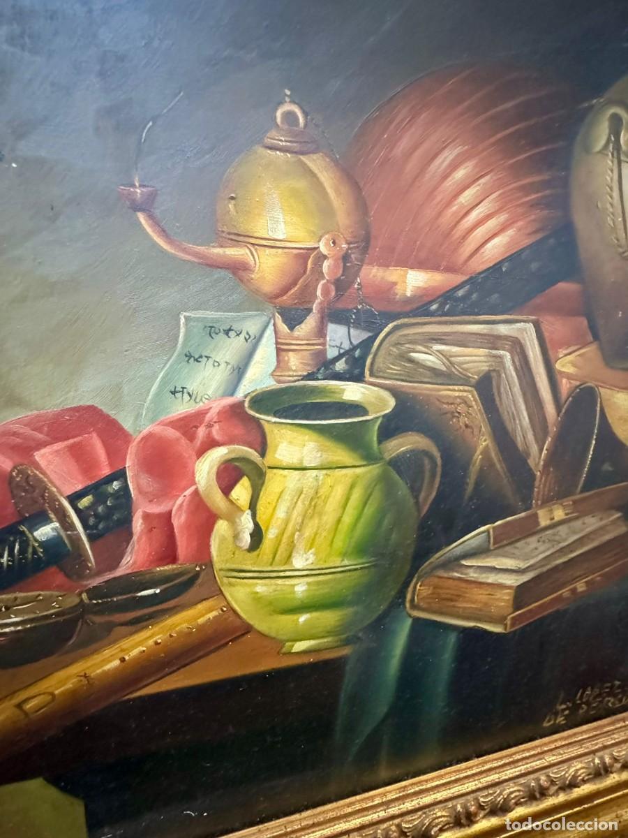 Arte: Fant&aacute;stico &oacute;leo sobre tabla de Luis L&oacute;pez de Pereda. - Foto 5