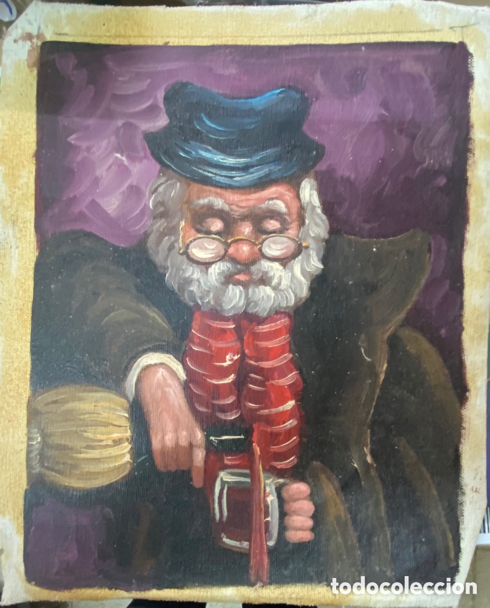 Arte: Lienzo pintado al Oleo &ldquo;El Borracho&rdquo; - Foto 2