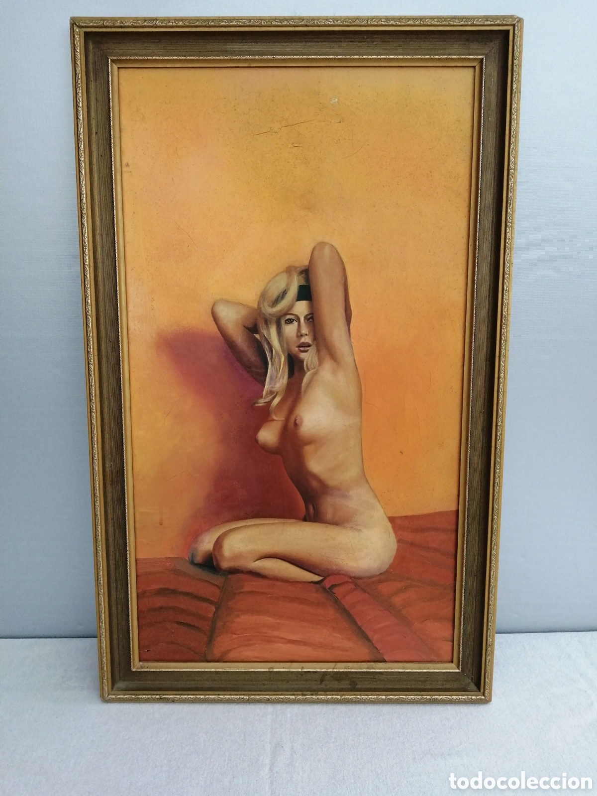 desnudo mujer. óleo sobre tela, sin firmar - Compra venta en todocoleccion