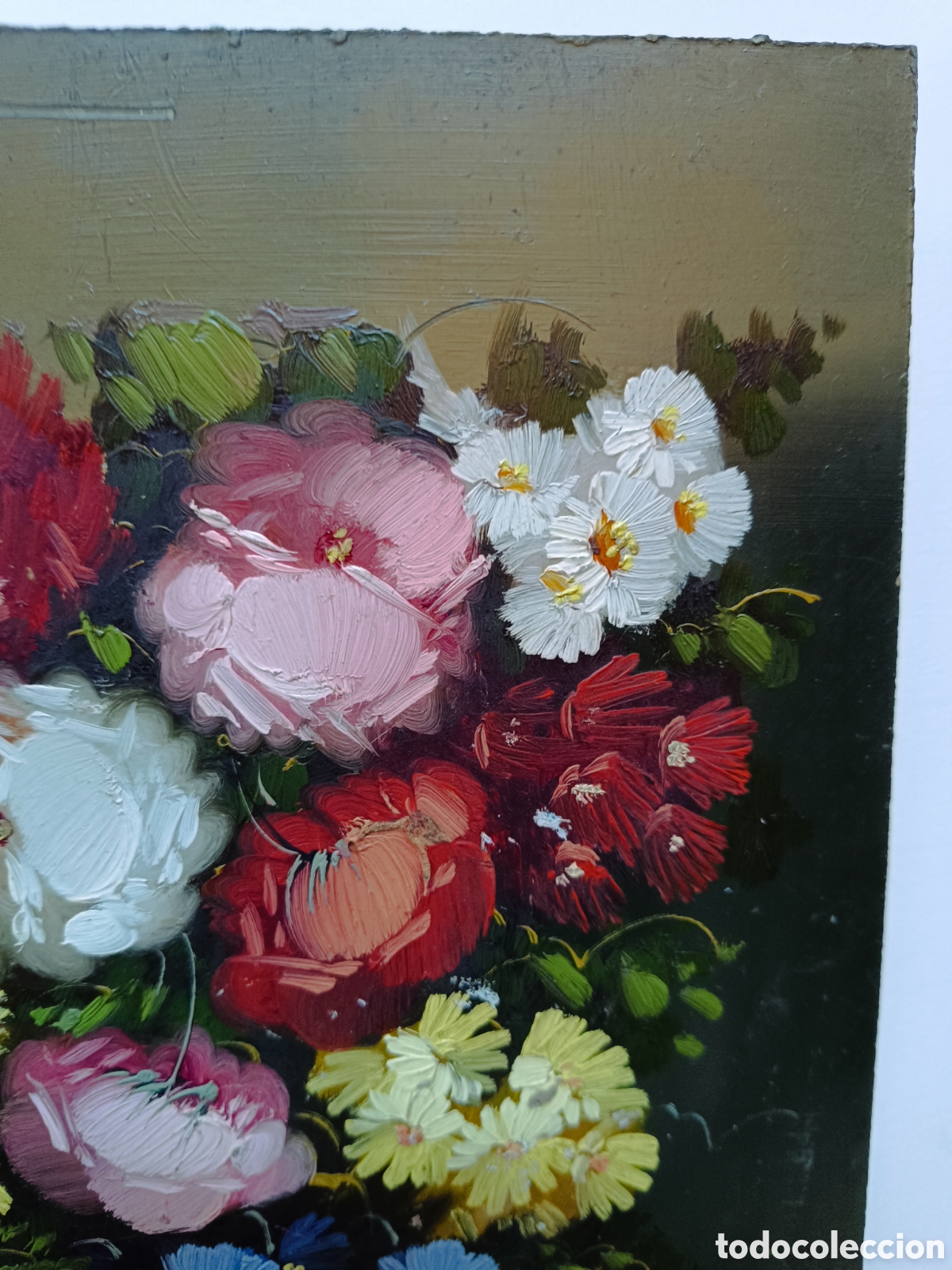 Arte: Oleo florero con flores - Foto 5