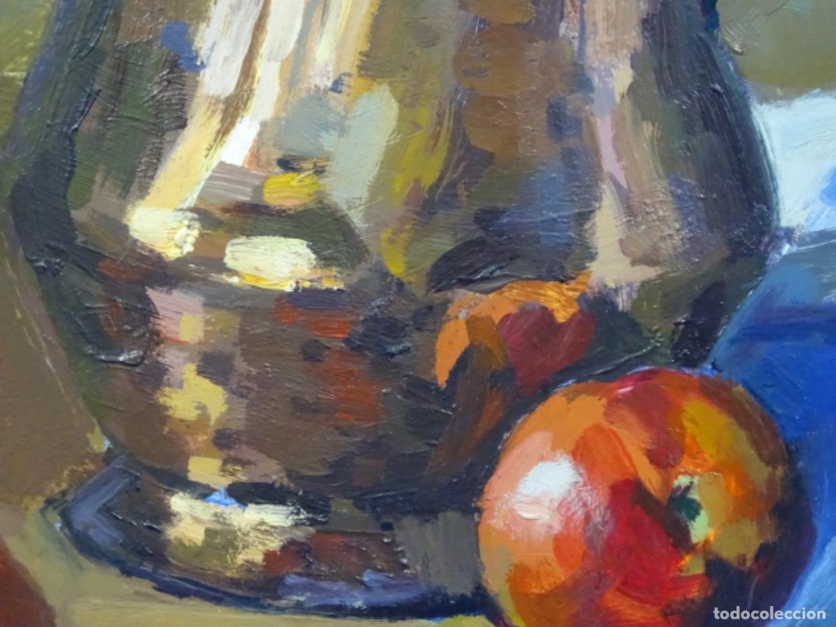 Arte: &Oacute;LEO TABLEX FIRMADO R. VIDAL. BODEGON. - Foto 4