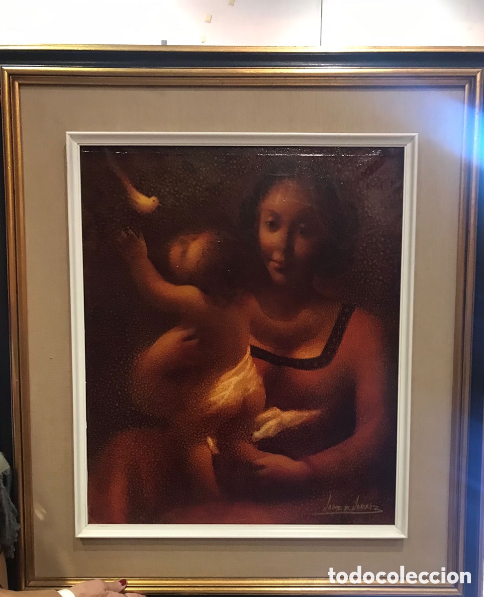 Arte: Oleo sobre lienzo. Maternidad - Foto 2
