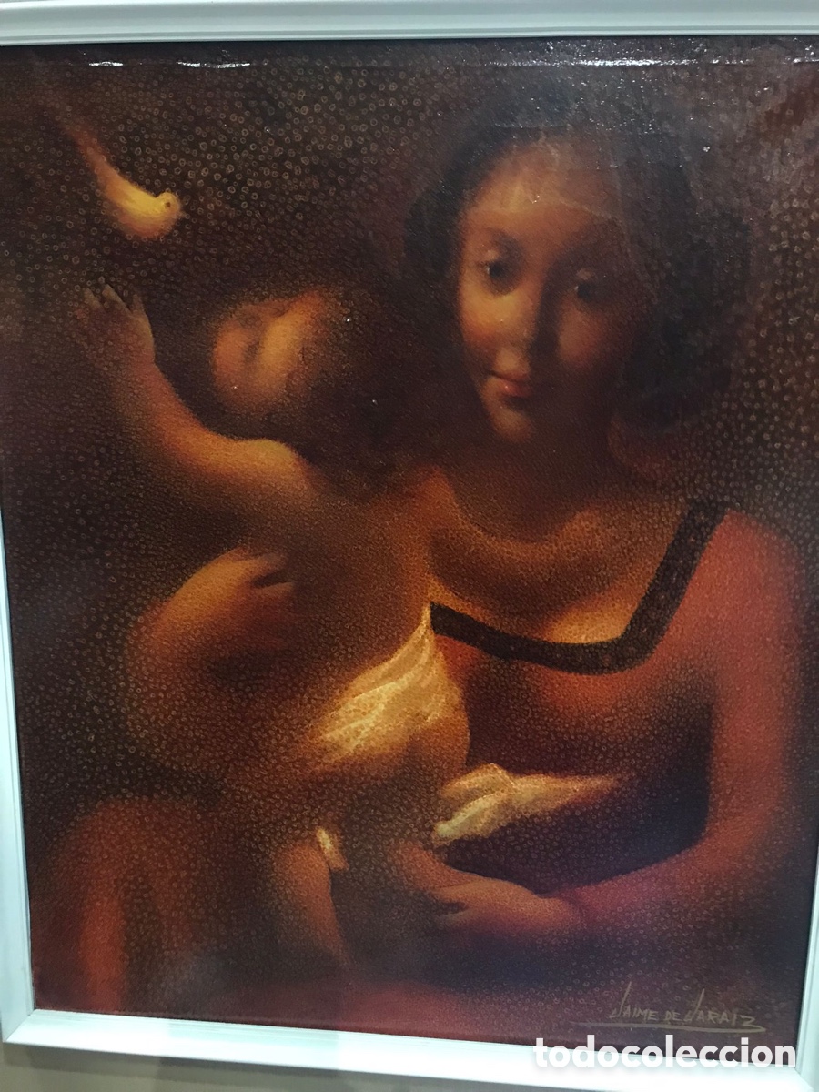 Arte: Oleo sobre lienzo. Maternidad - Foto 1