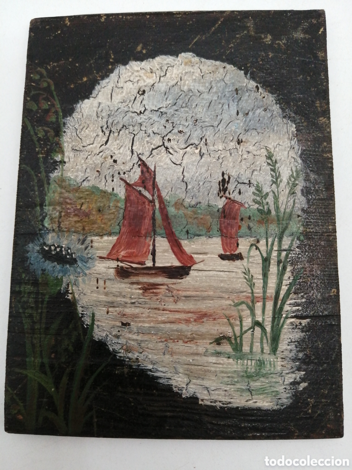 Arte: Miniatura. &Oacute;leo sobre tabla - Foto 2