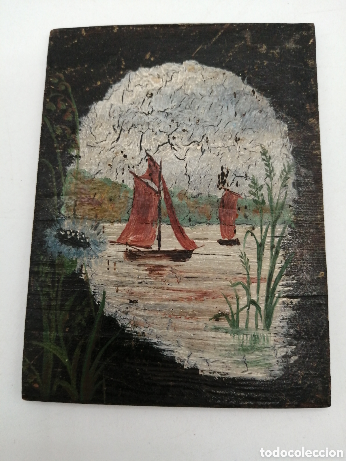 Arte: Miniatura. &Oacute;leo sobre tabla - Foto 1