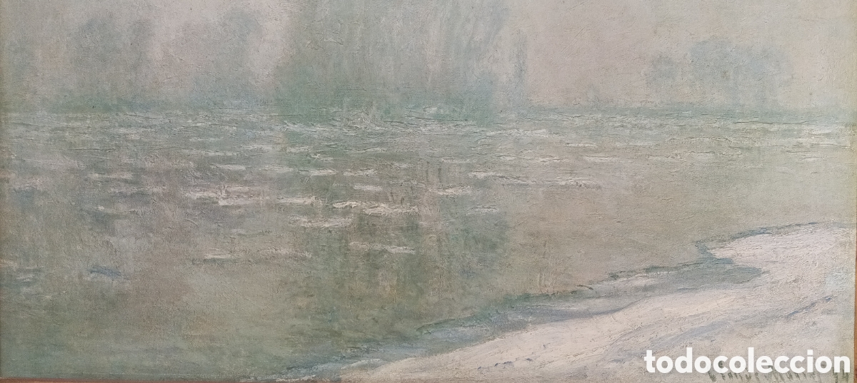 Arte: CUADRO LIENZO OLEO DE CLAUDE MONET - Foto 2