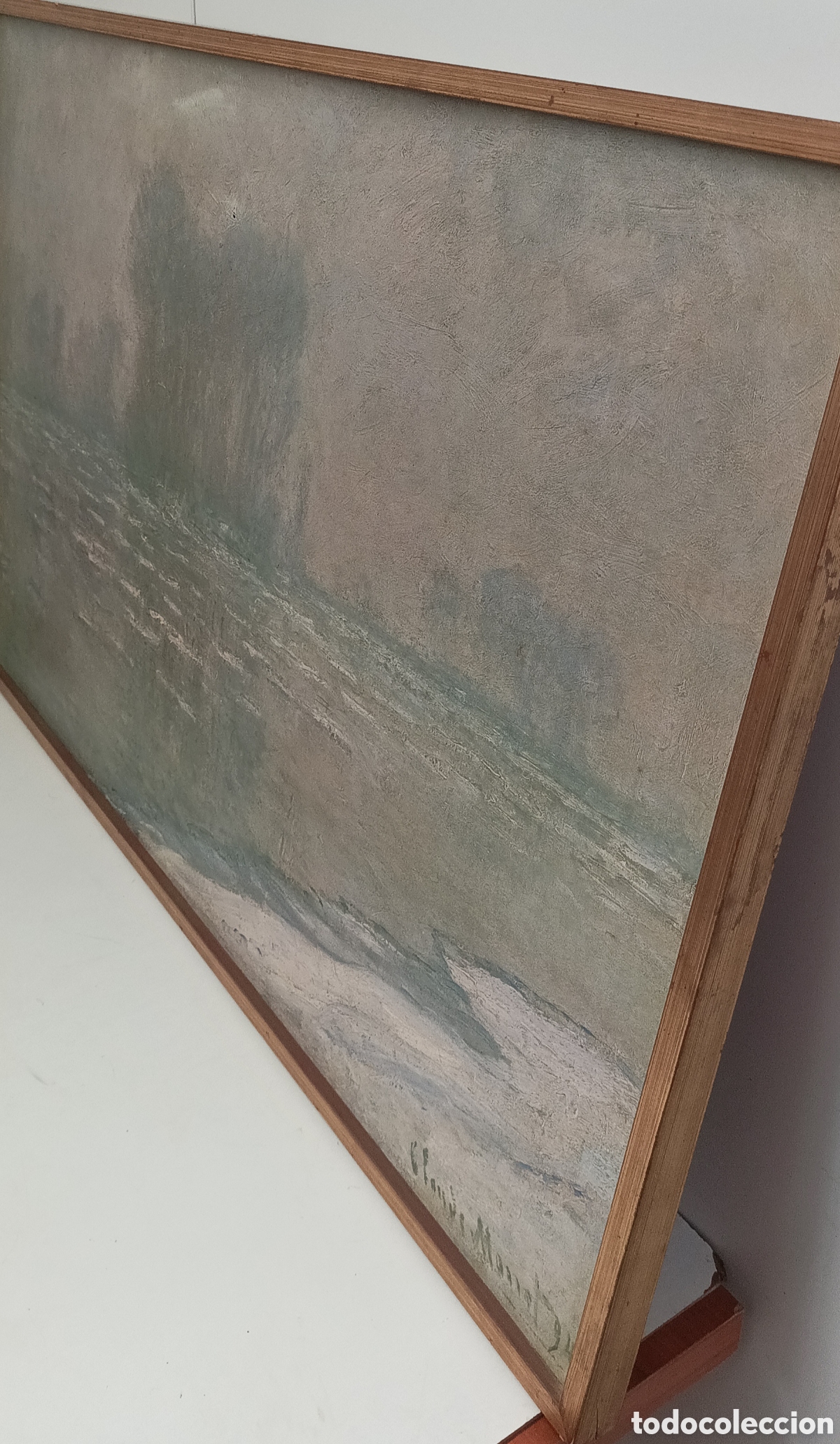 Arte: CUADRO LIENZO OLEO DE CLAUDE MONET - Foto 6