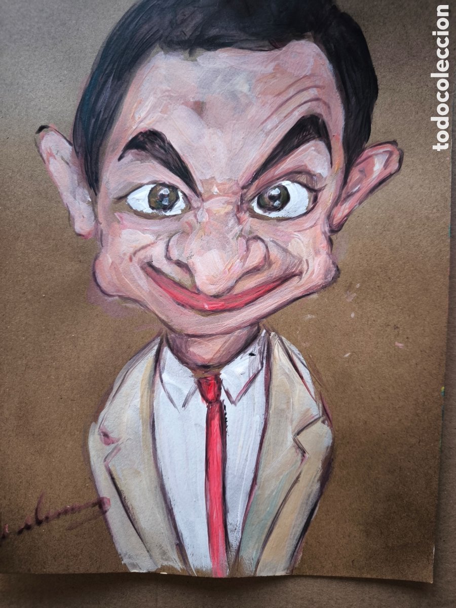 mister bean ( caricatura ) humorista actor acrí - Compra venta en  todocoleccion