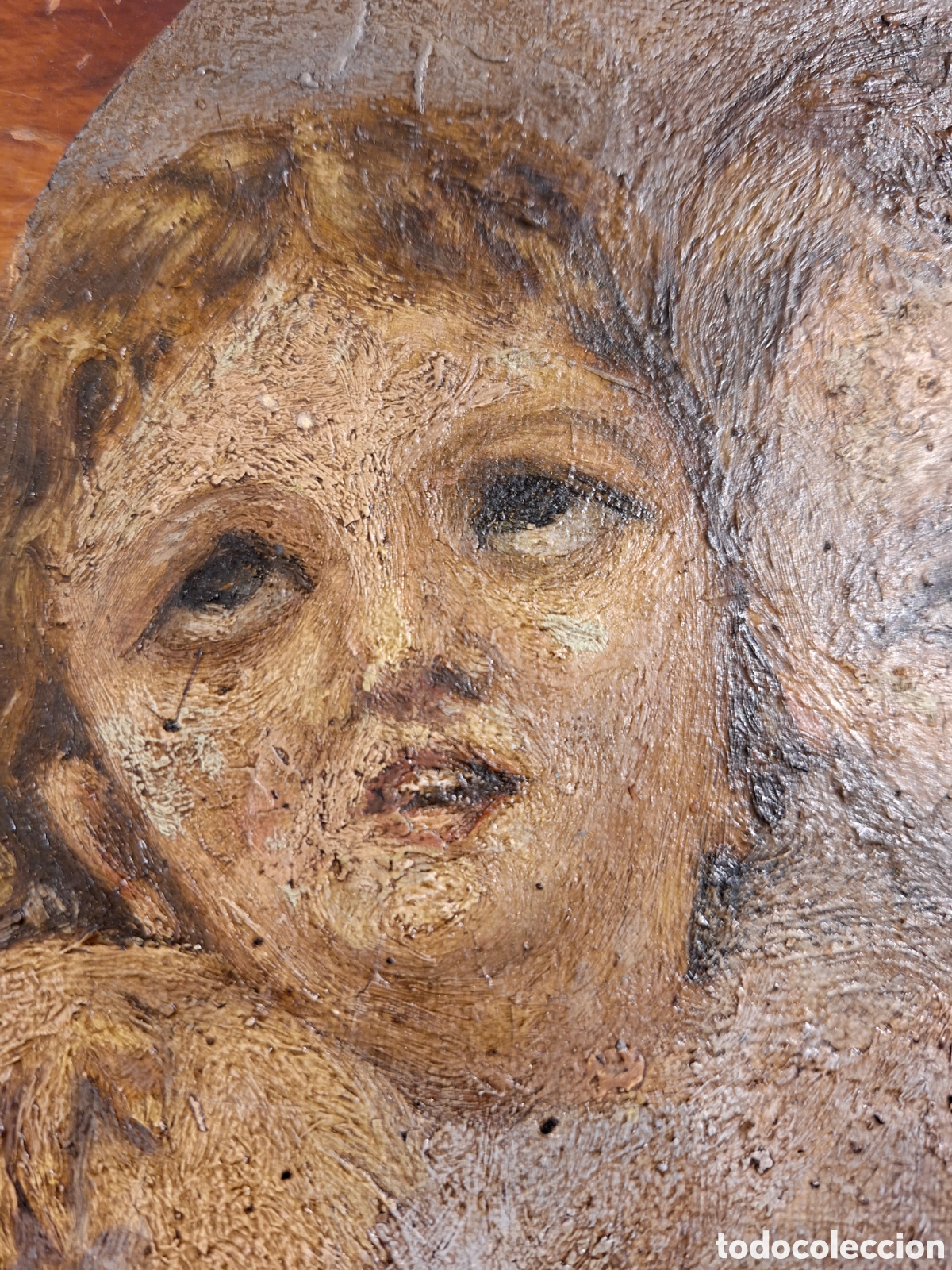 Arte: &Oacute;leo lienzo angelitos - Foto 4
