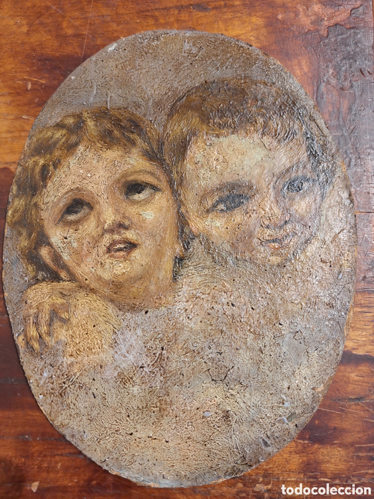 Arte: &Oacute;leo lienzo angelitos - Foto 2