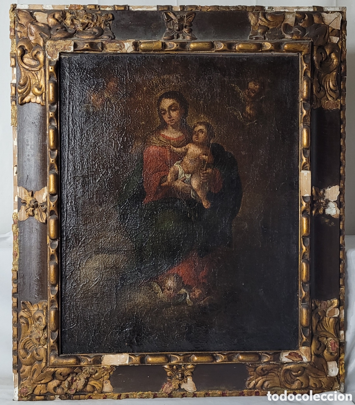 Arte: Inmaculada Concepcion con querubines por An&oacute;nimo - Foto 4
