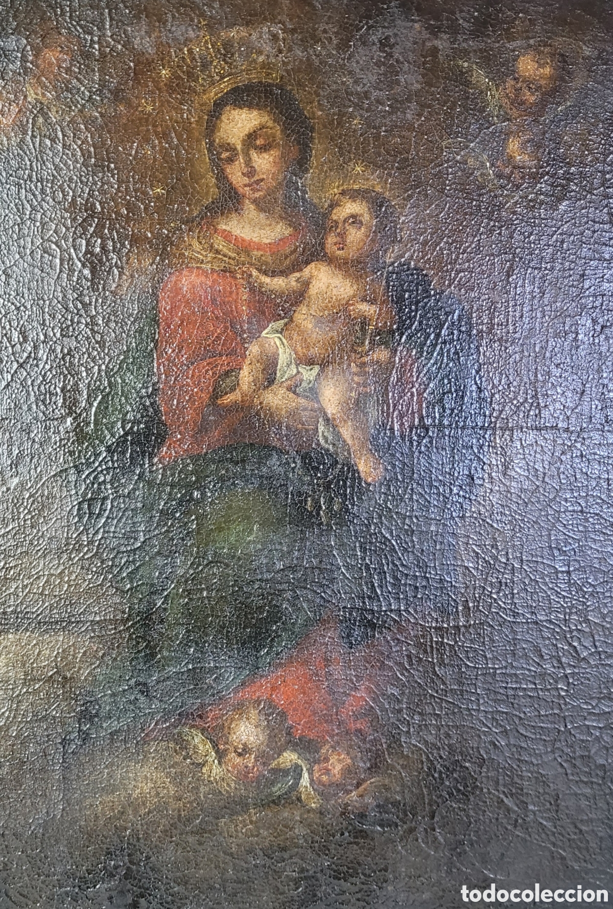 Arte: Inmaculada Concepcion con querubines por An&oacute;nimo - Foto 2