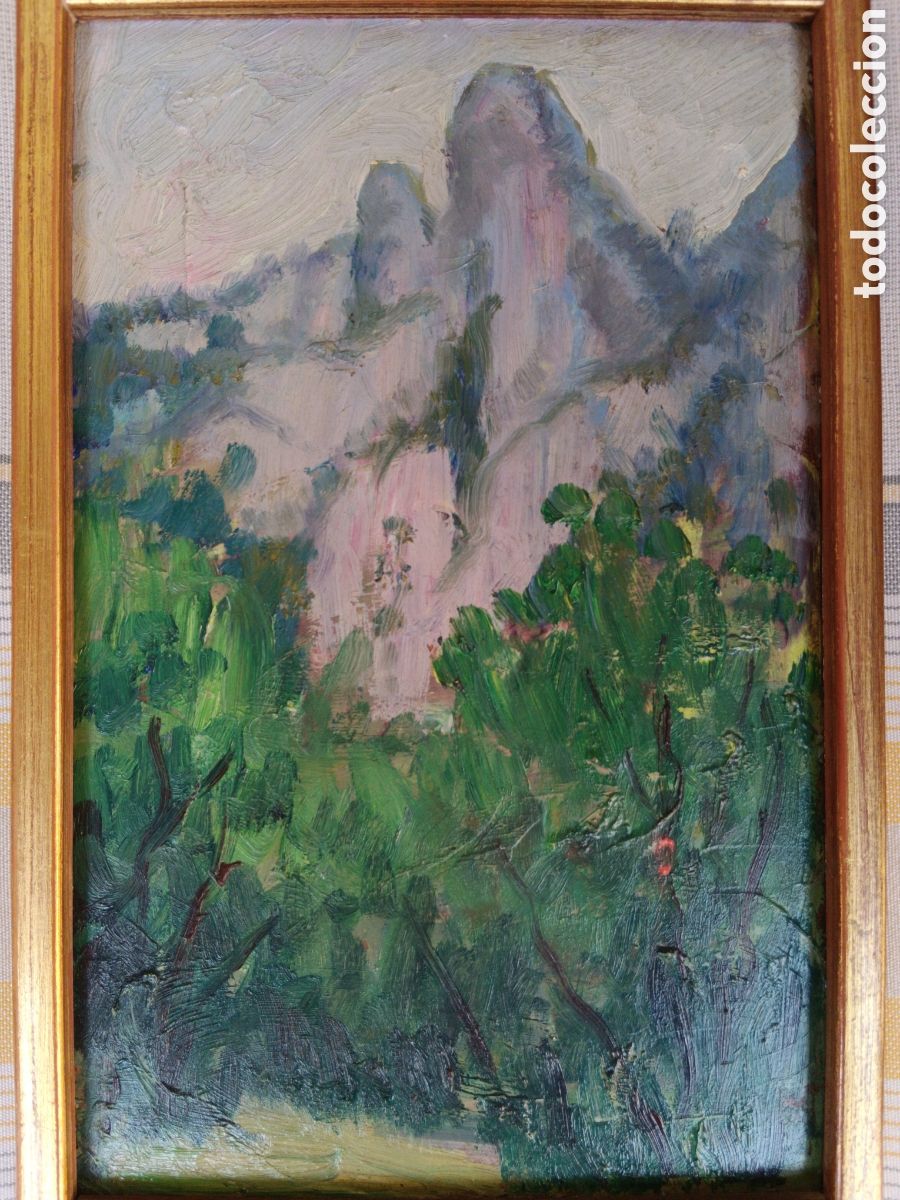 Arte: &Oacute;leo sobre madera, sin firmar &rdquo; baixada &rdquo; 1966
