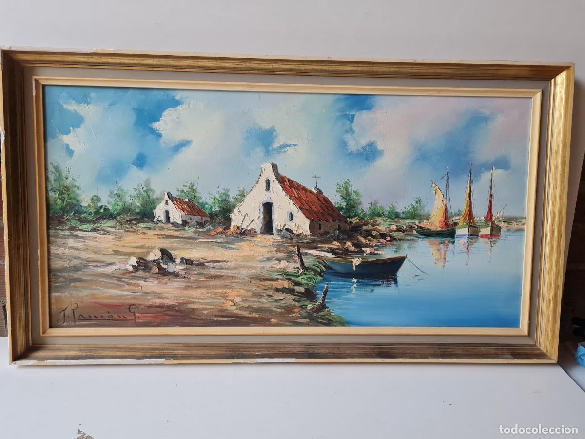 Arte: JOSE RAMON OLEO SOBRE LIENZO(Firma parte inferior izq)(111 x 61 cms)